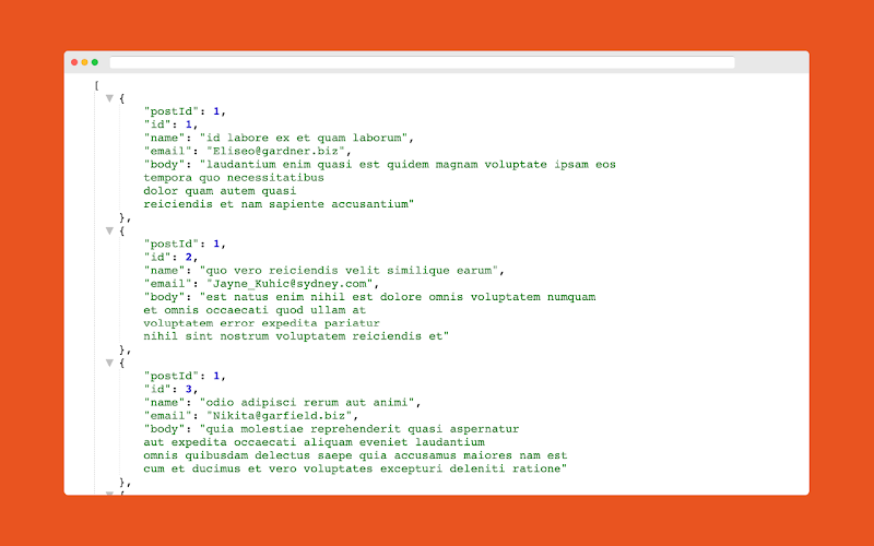 JSON Viewer extension screenshot