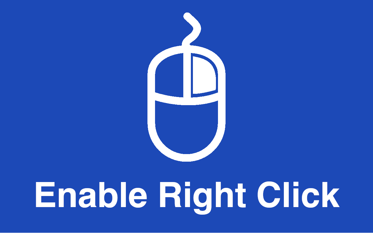 Enable Right Click extension