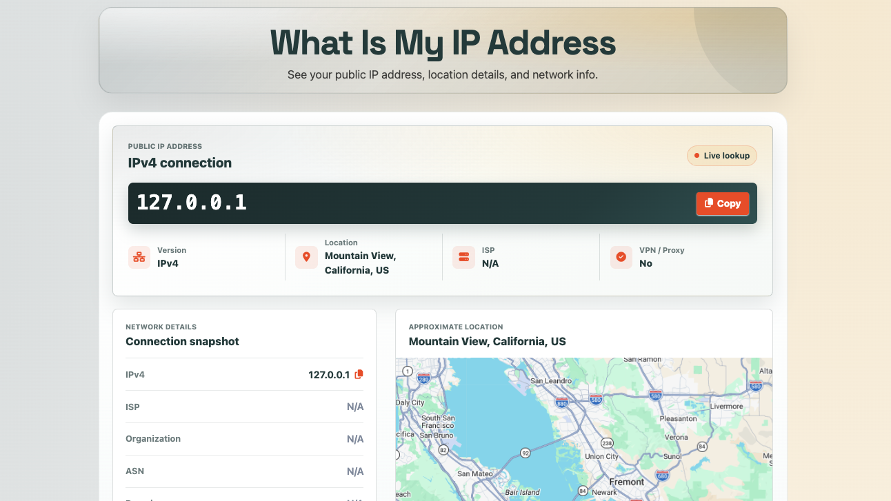 Ranking a What Is My IP Tool