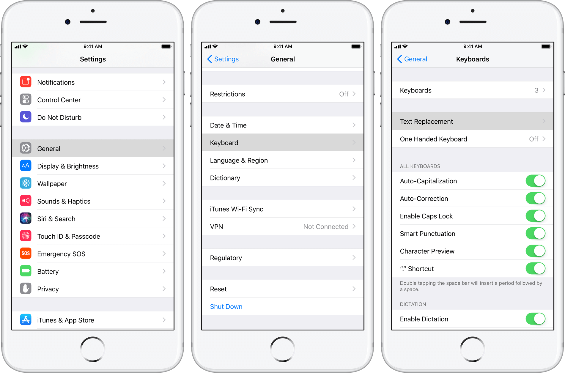Text Replacement iOS