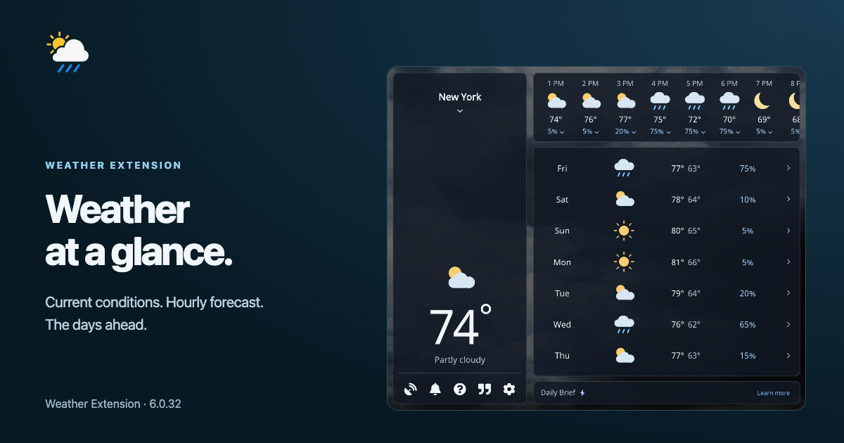 Weather Extension 2026 Refresh