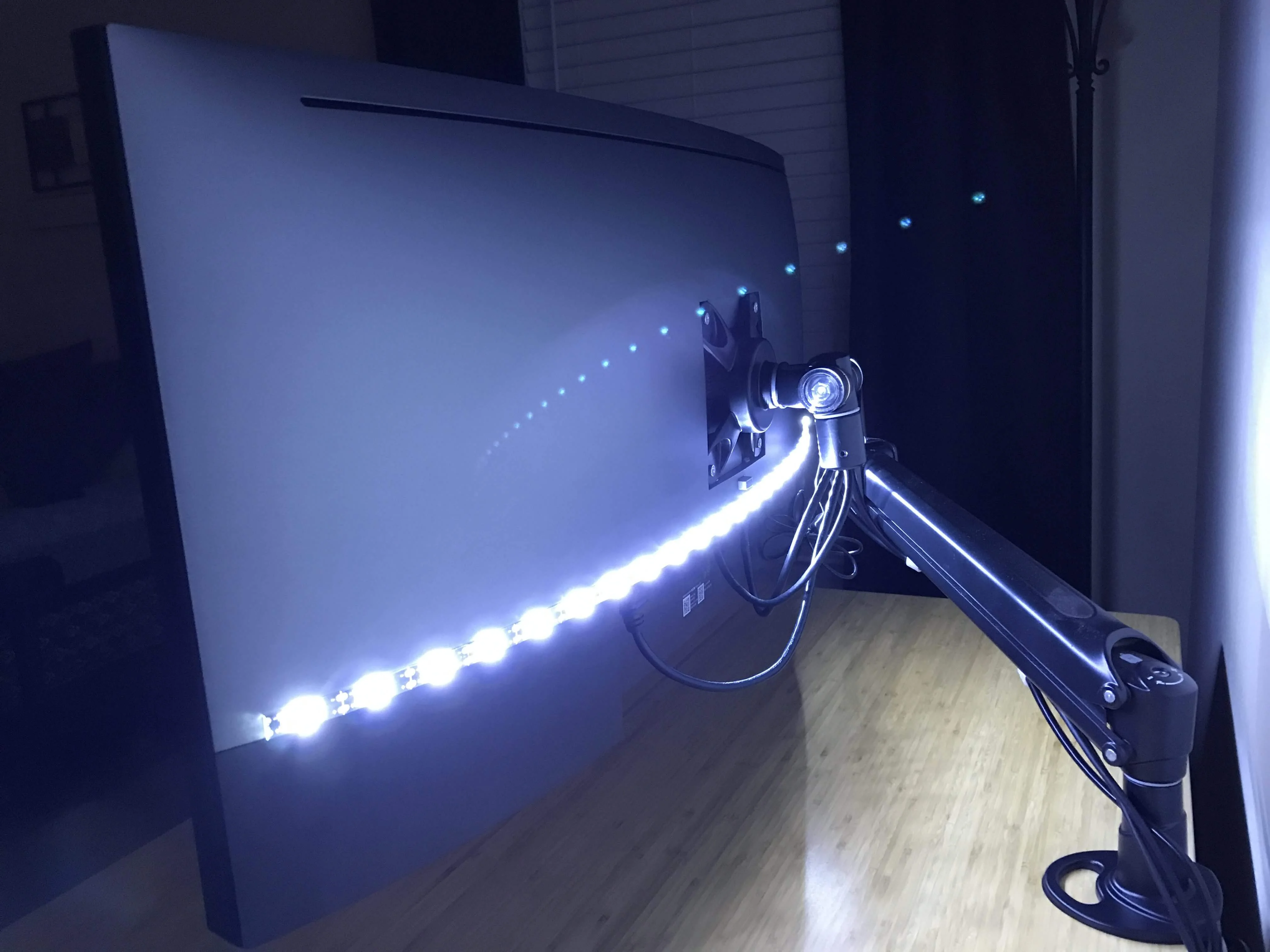 Back of LED monitor