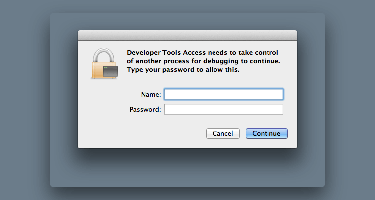 How to Stop Developer Tools Prompting For Password