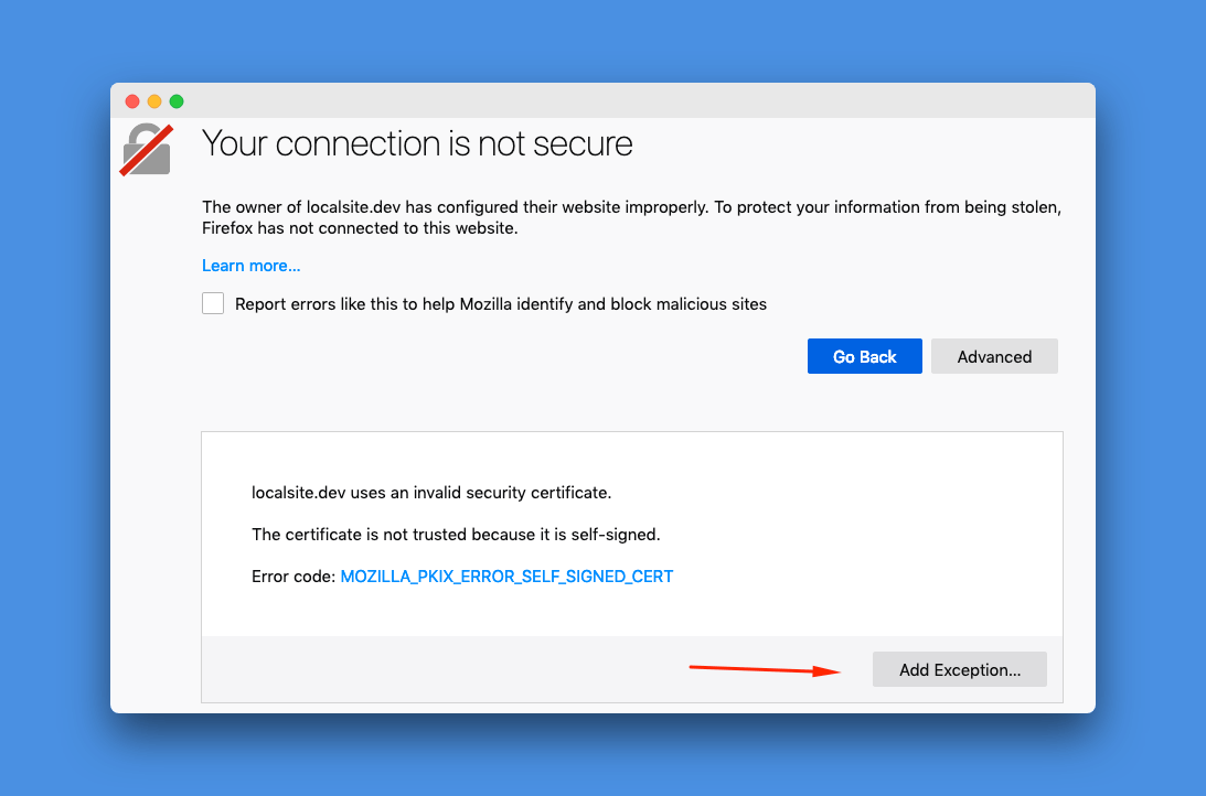 Firefox Allow Self Signed Certificate