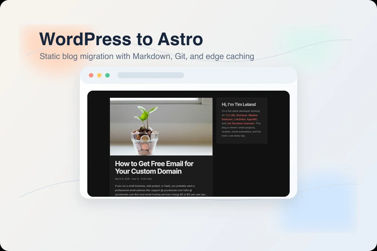 How I Migrated This Blog from WordPress to Astro