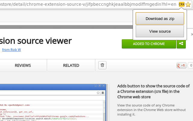 How to View Source Code of an Extension