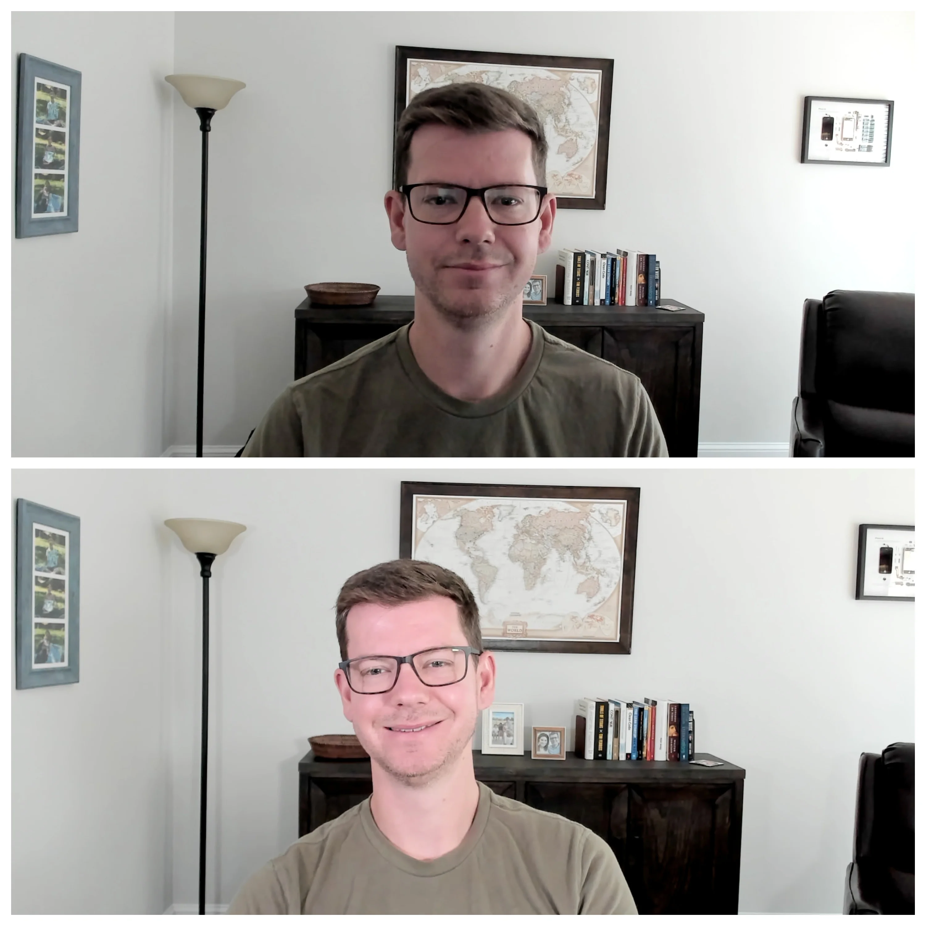 With and Without Key Lights