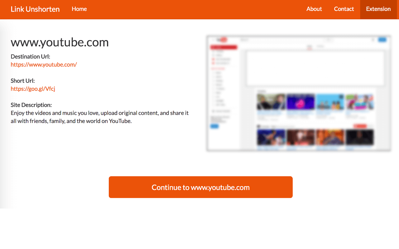 Link Unshorten screenshot