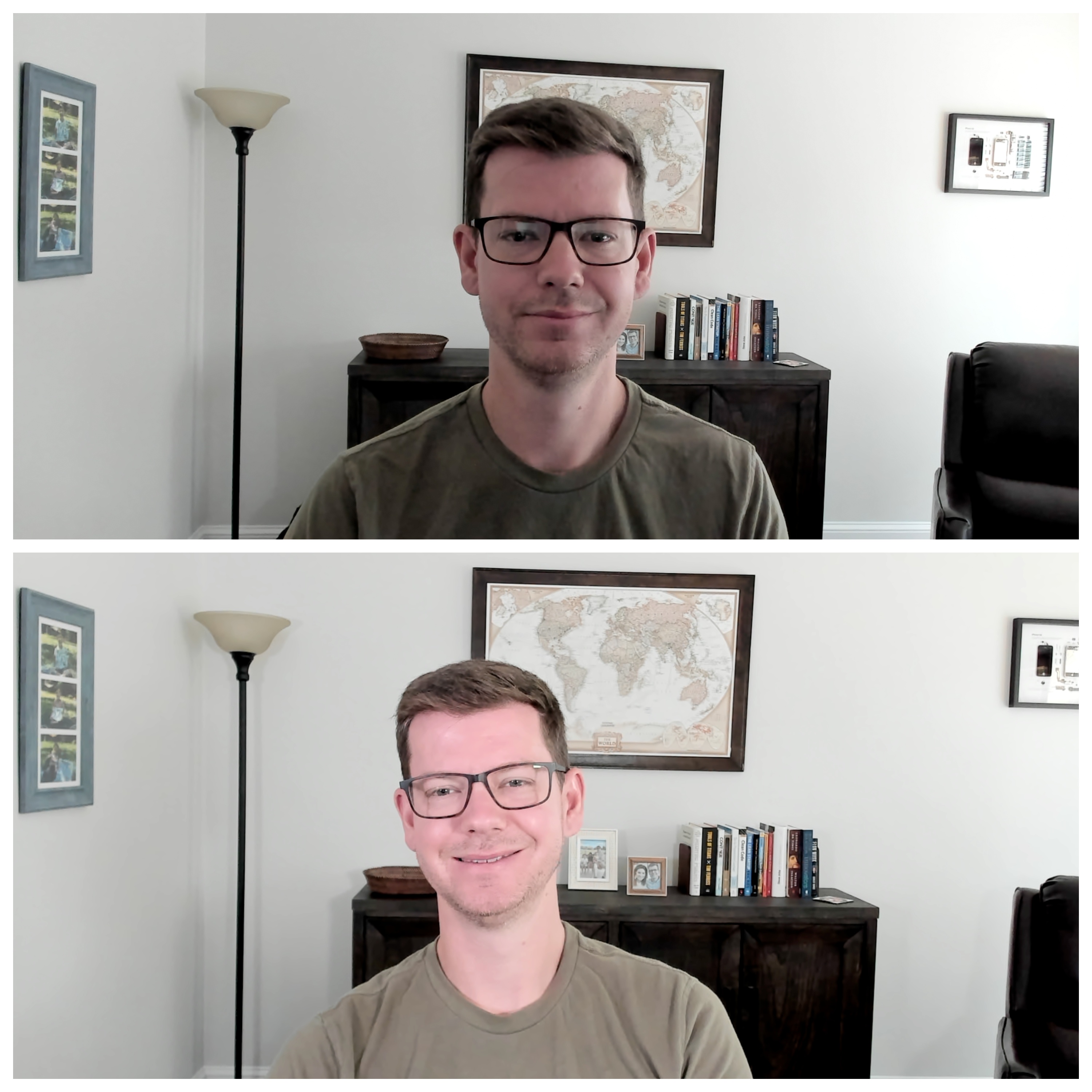 With and Without Key Lights